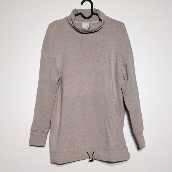 Varley Sweaters - Varley Pullover Sweatshirt XS Beige Oversized Loungewear Cotton Lagenlook